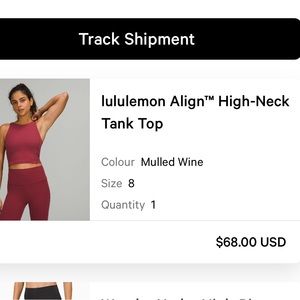 Lululemon Align High Neck Top